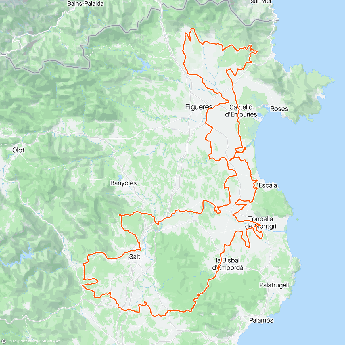 Map of the activity, The Traka 360