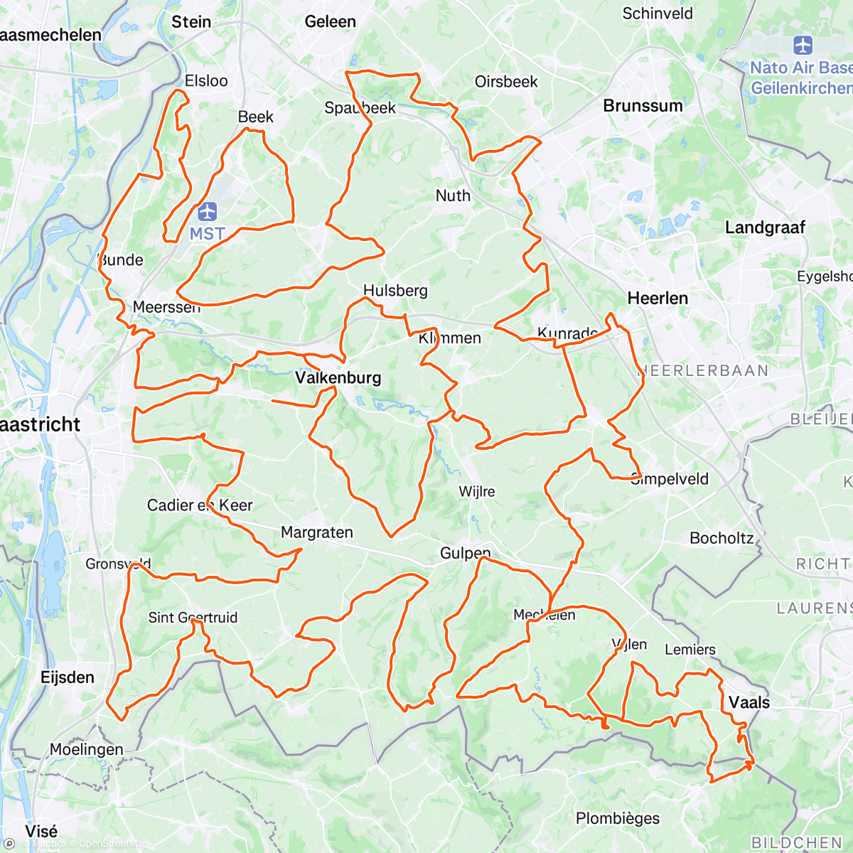 Map of the activity, Amstel Gold Race 🍺🍺🍺☀️☀️☀️