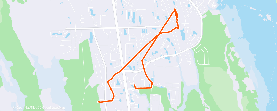 Map of the activity, Morning Run