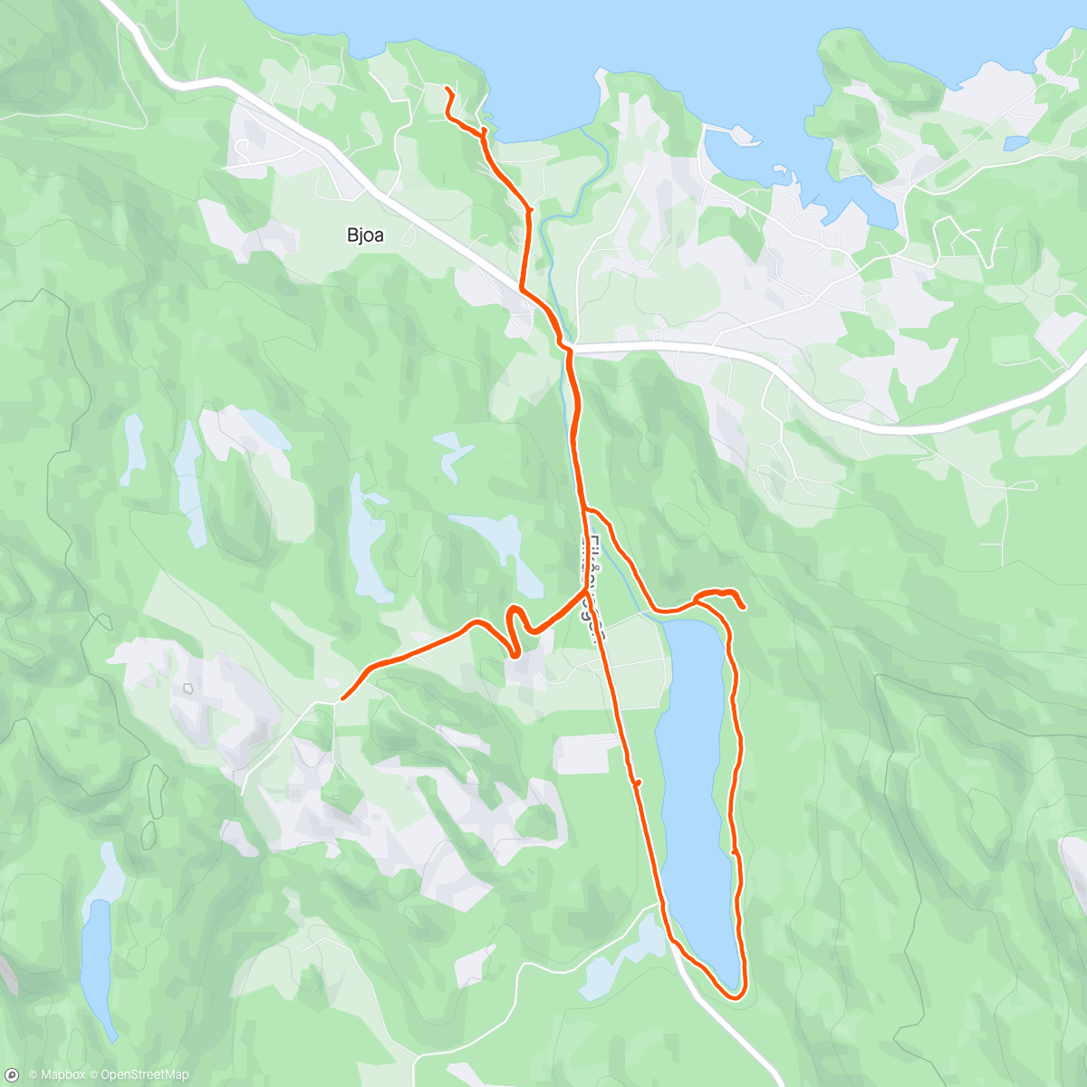Mapa da atividade, De Gråhorga links laten liggen