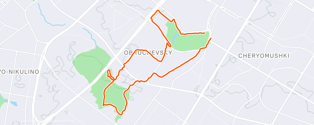 Map of the activity, ❄️  Утренний забег