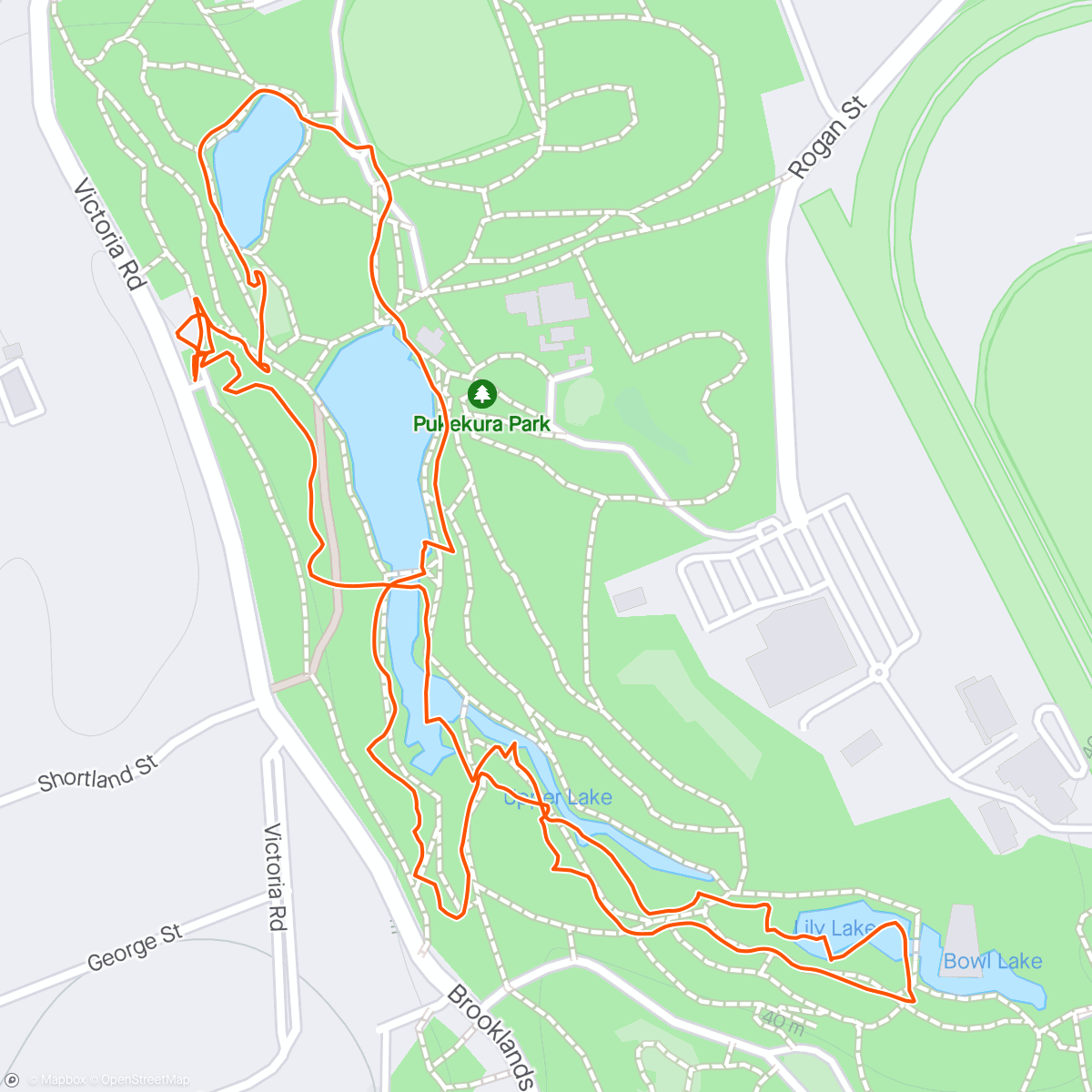 Map of the activity, Mosey about Pukekura Park