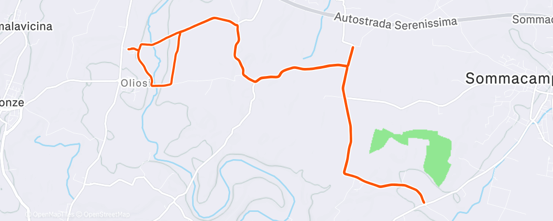 Карта физической активности (Corsa dell'ora di pranzo)