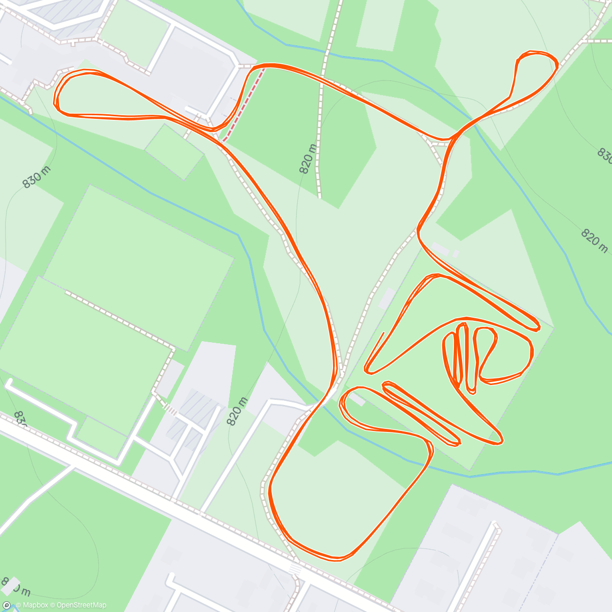 Map of the activity, ZBS- steeplechase Tatranská Lomnica