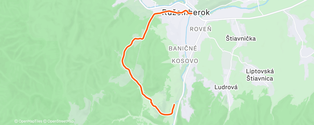 Map of the activity, Morning Run