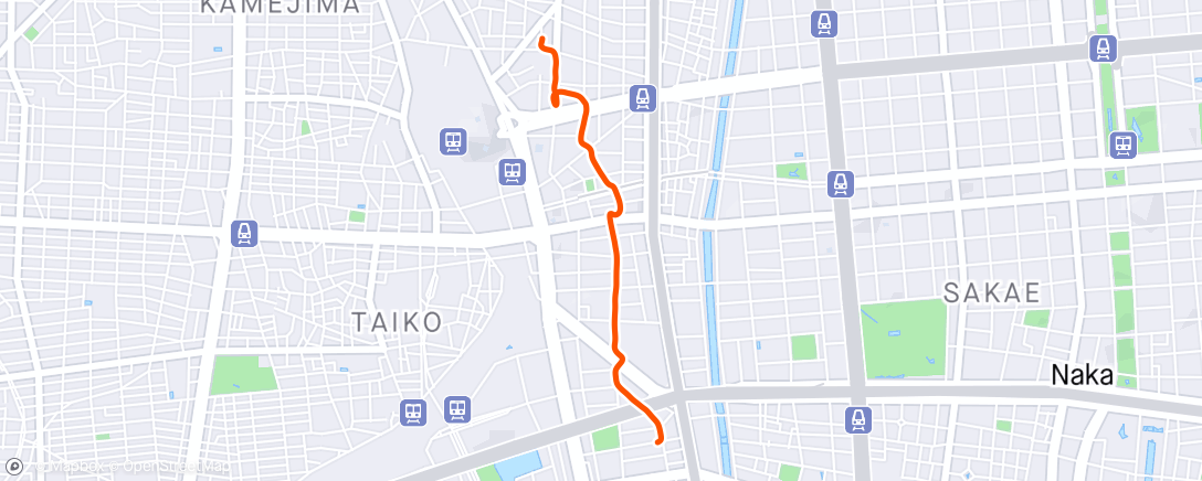 Map of the activity, Afternoon Walk