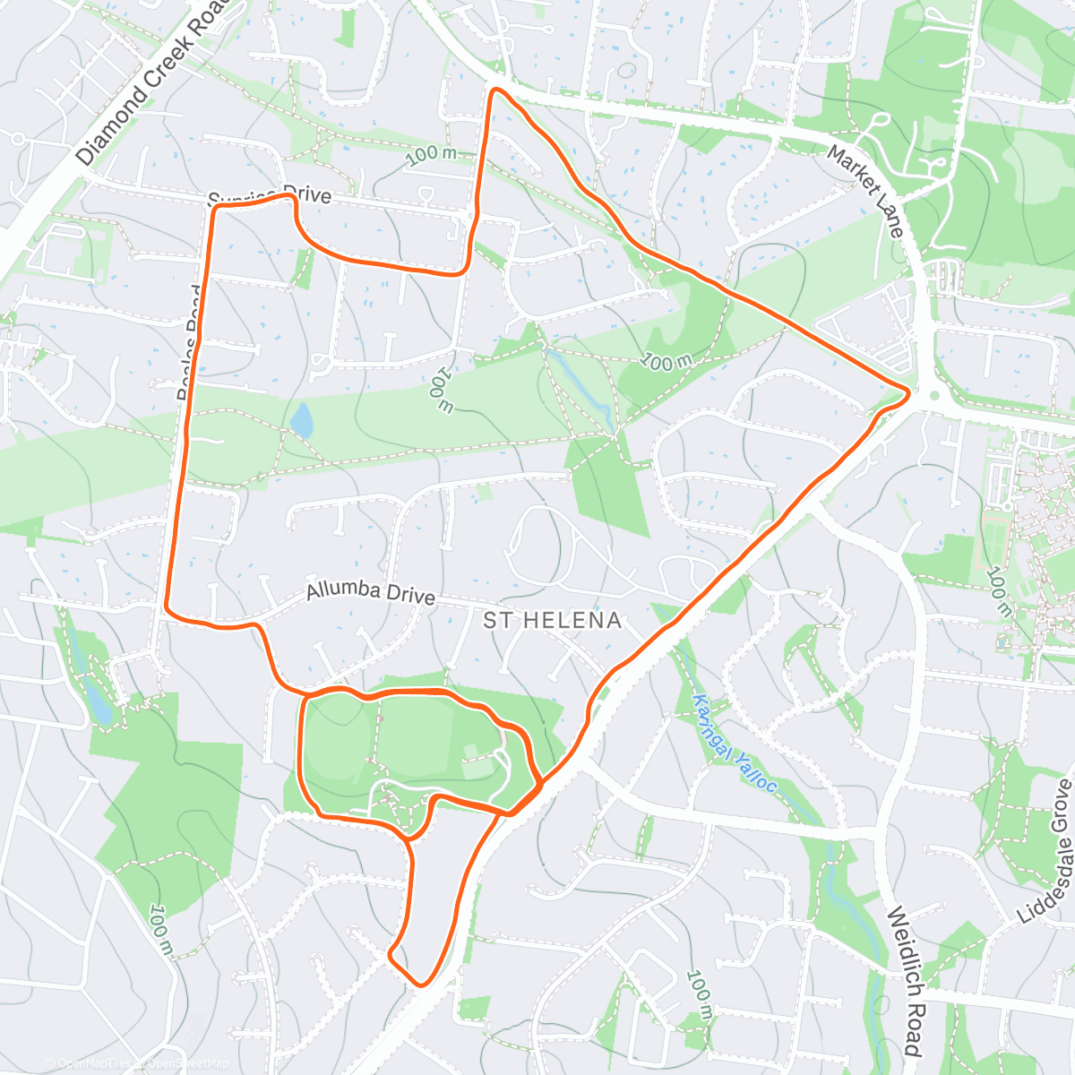 Map of the activity, Finally a bit of Aussie summer 🌞