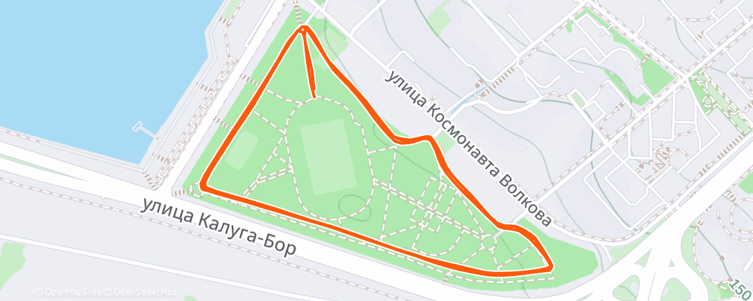 Map of the activity, Lunch Run