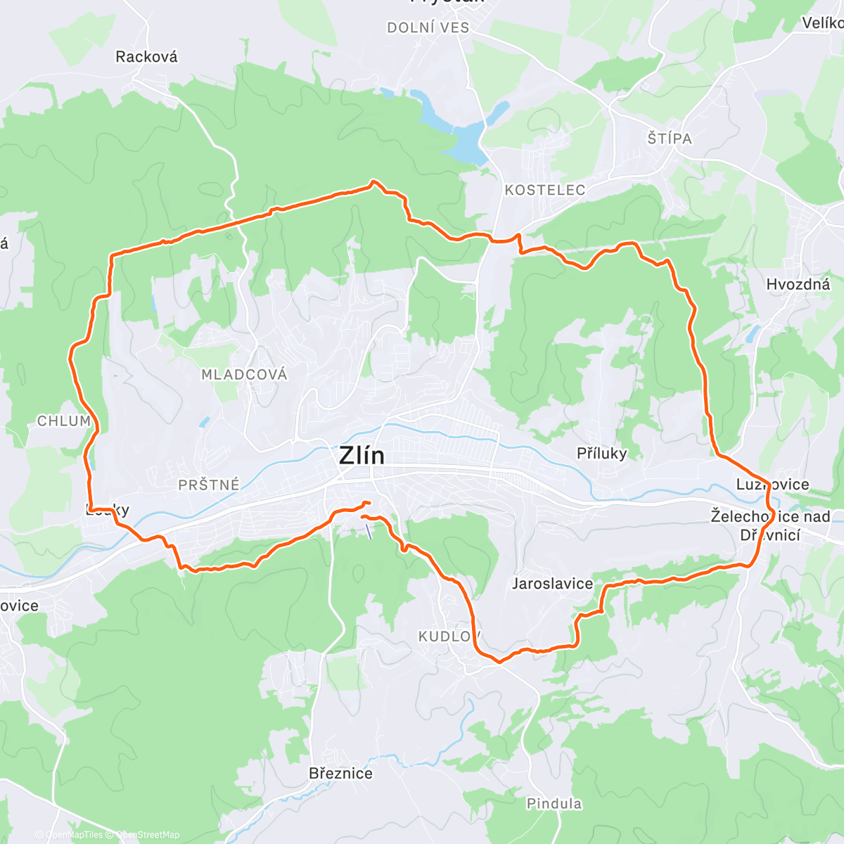 Map of the activity, BKZ splněno