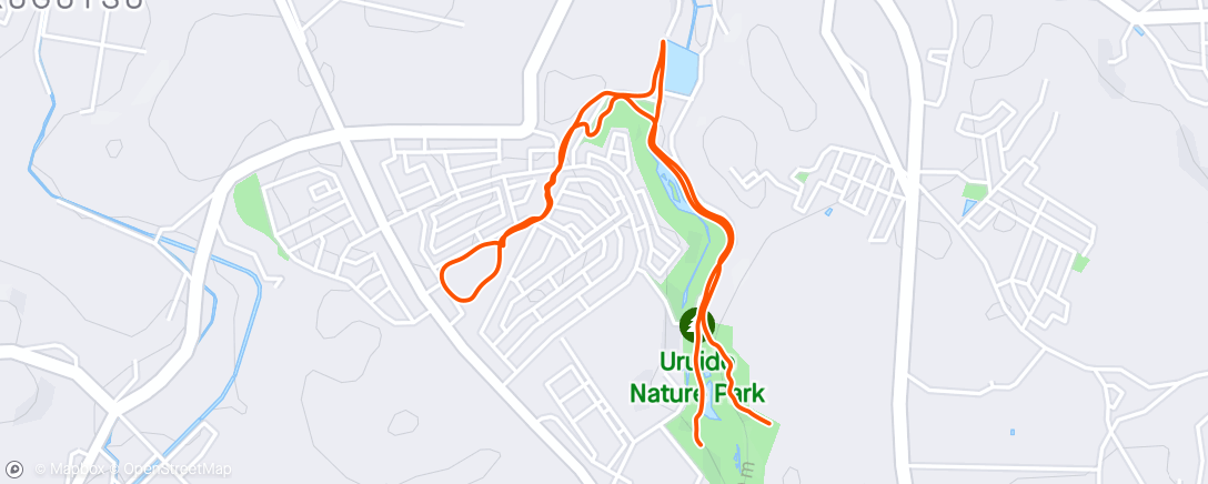 Kaart van de activiteit “Afternoon Trail Run”