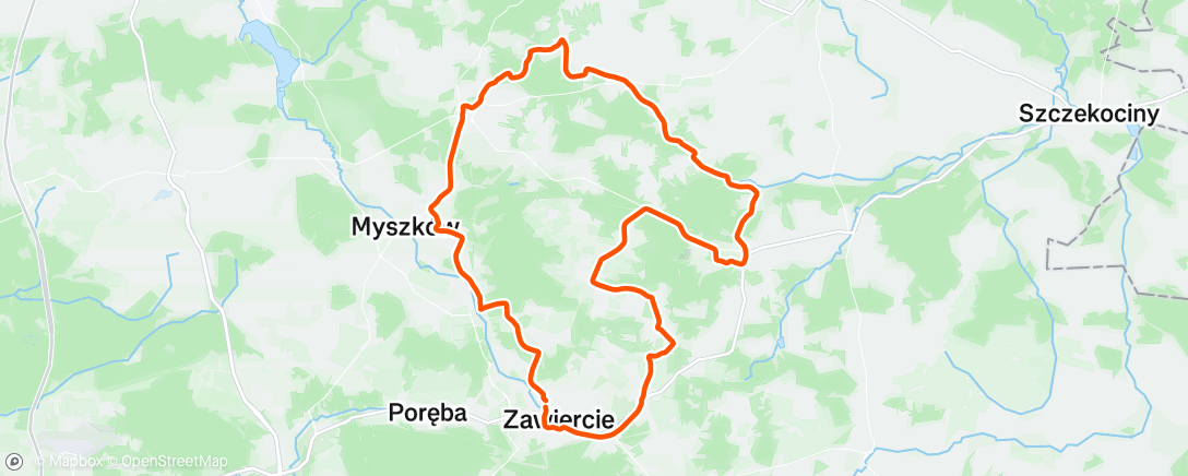 Map of the activity, Afternoon Ride