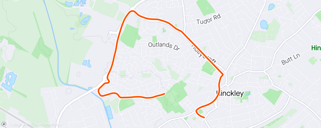Map of the activity, Met kris for a 5k and a jog home 😊😊