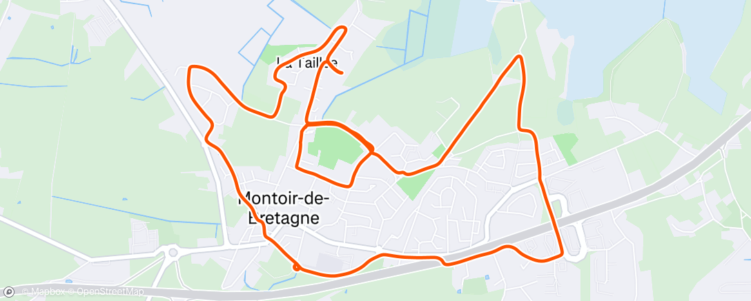 Map of the activity, Footing de Noël en famille