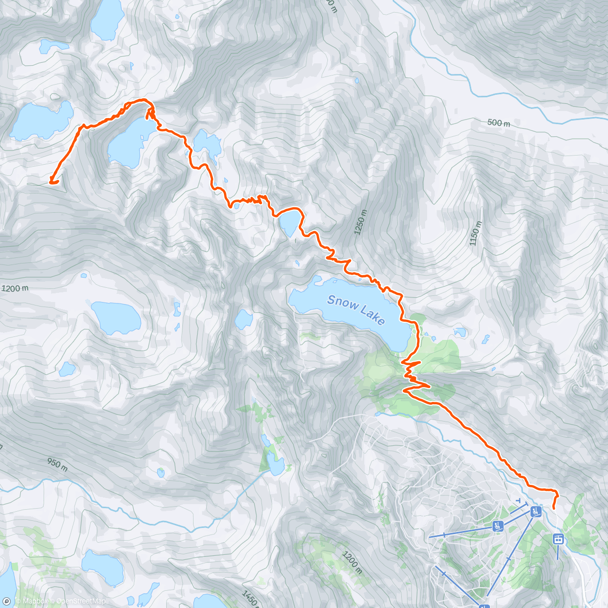 Map of the activity, Bush whackin and ice axe packin