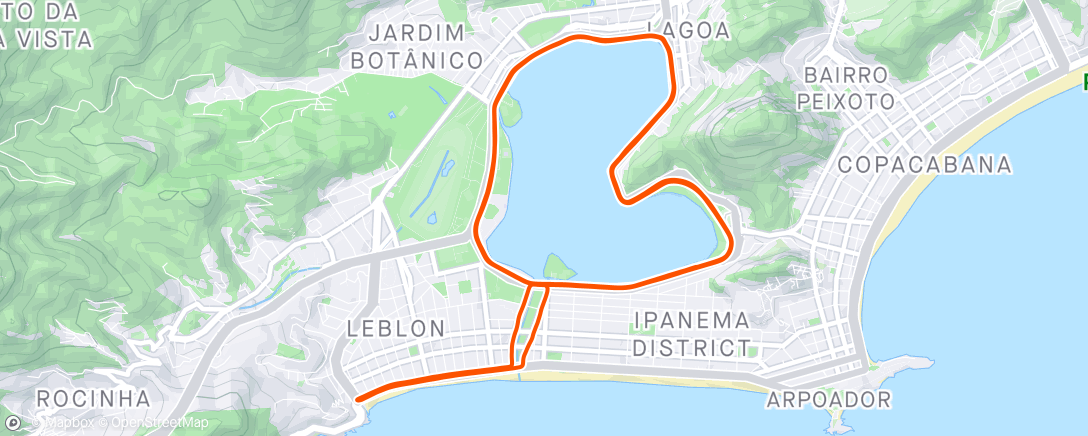 Map of the activity, De boa na Lagoa!