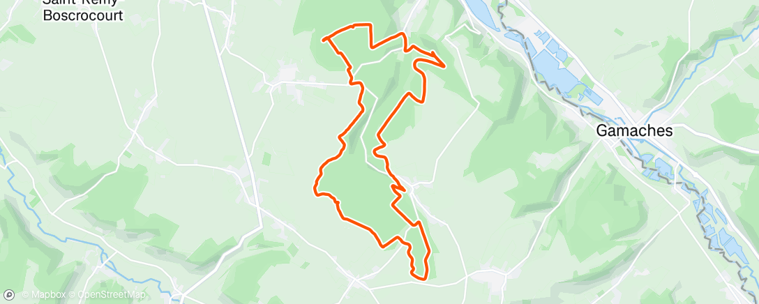 Map of the activity, Morning Trail Run