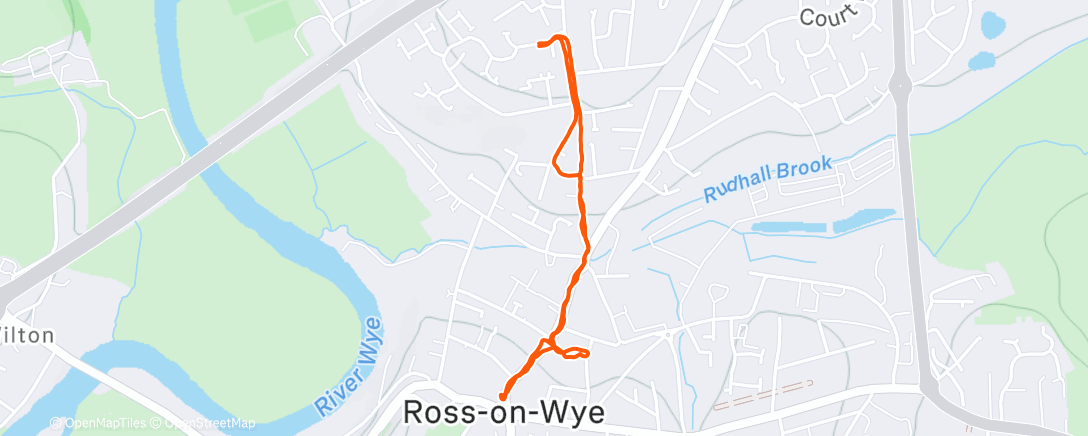 Map of the activity, Afternoon Ride