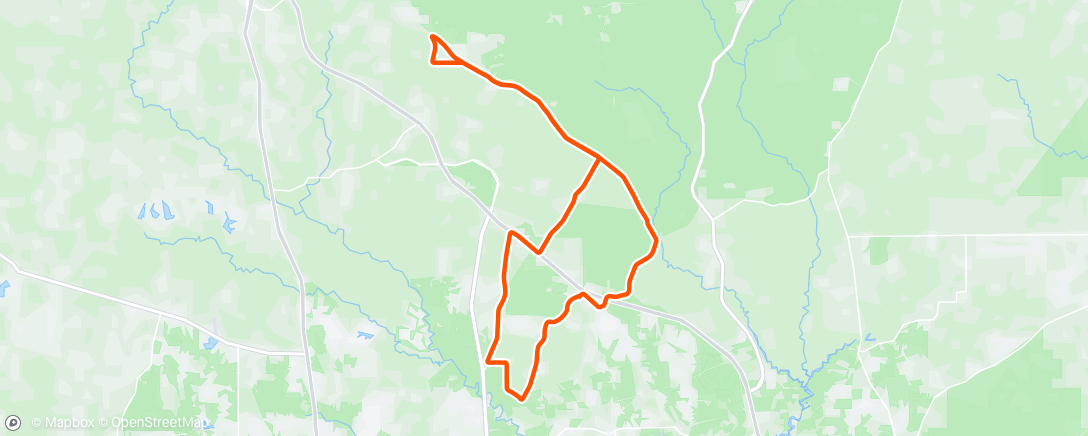 Map of the activity, Thursday ride …….