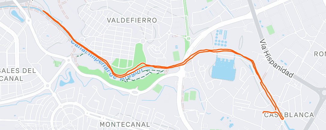 Карта физической активности (Afternoon Run)