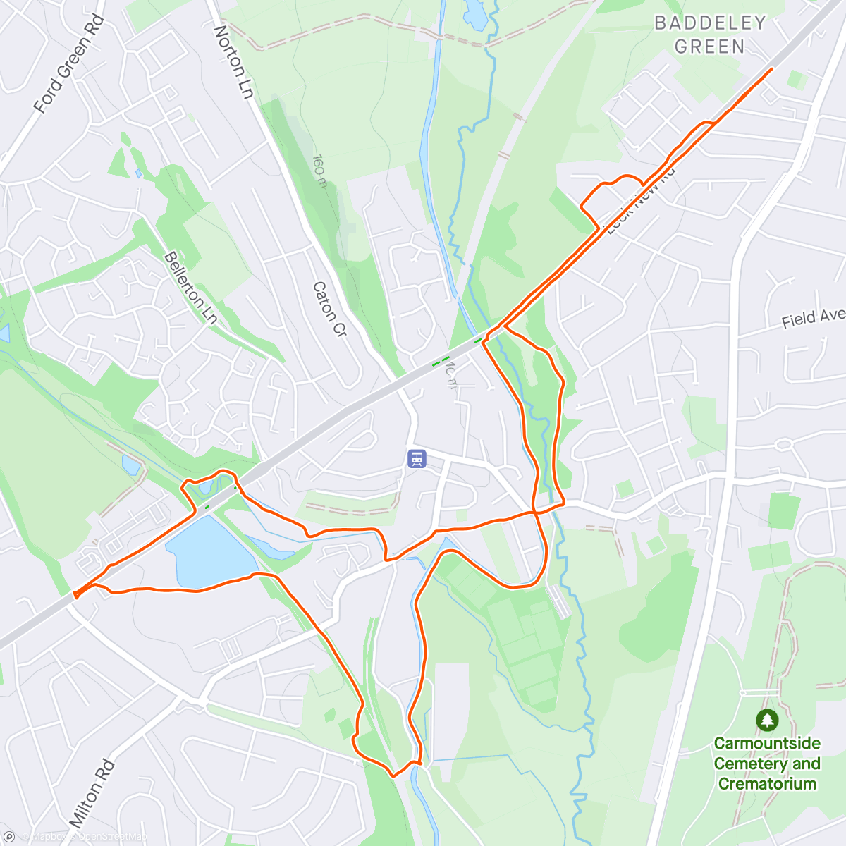 Map of the activity, 💚❤️ Audley Striders / Stoke FIT Mash Up ❤️💚