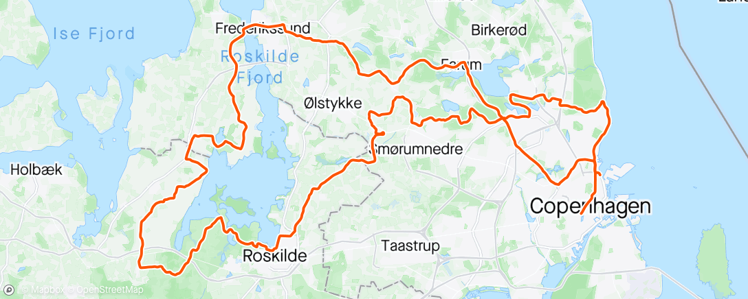 Map of the activity, Brand Summit ride