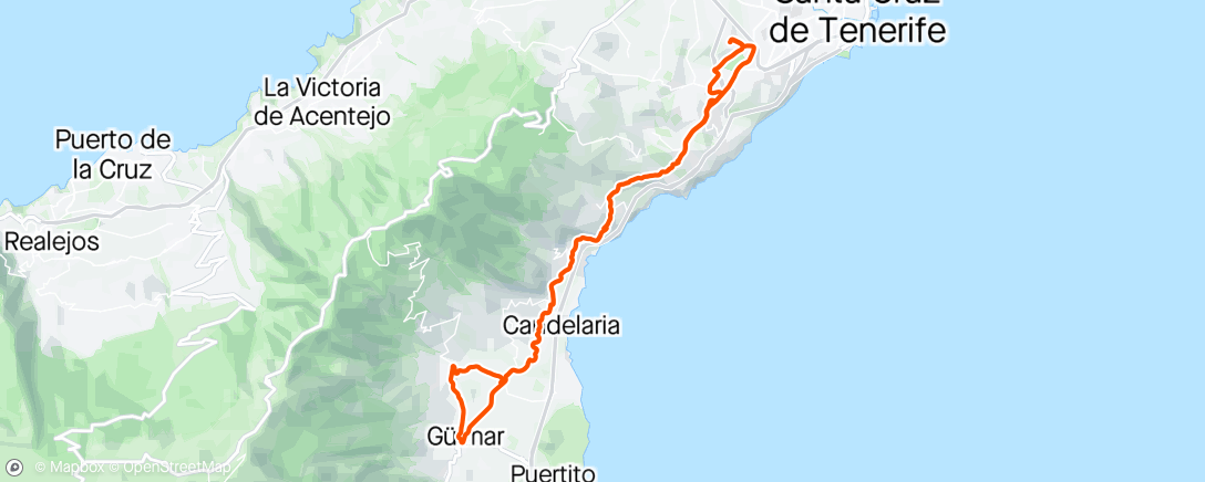 Map of the activity, Un ratito pa Guimar 🥤