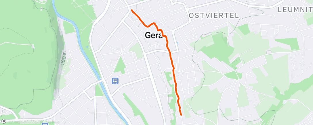 Map of the activity, Spaziergang am Nachmittag