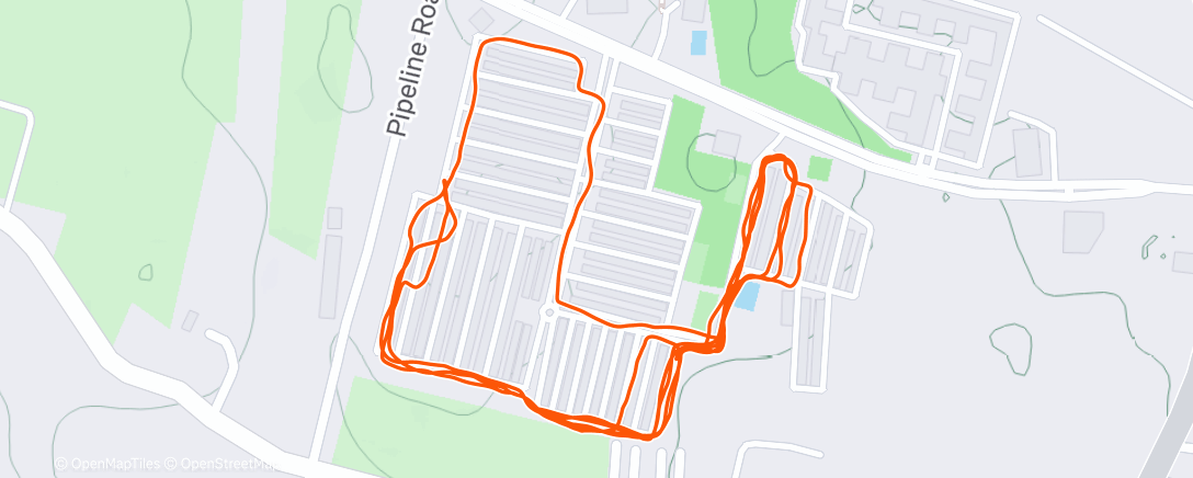 Карта физической активности (Evening Run)