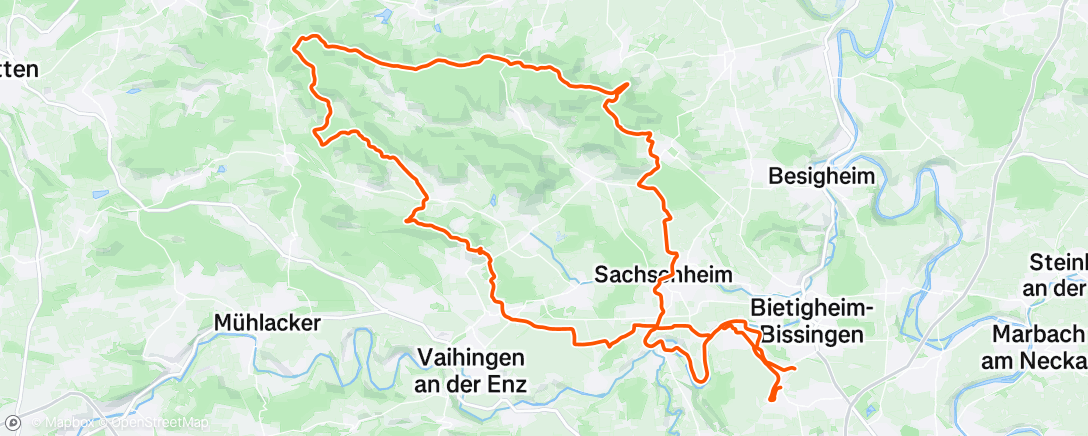 Map of the activity, Graveln mit Thorsten