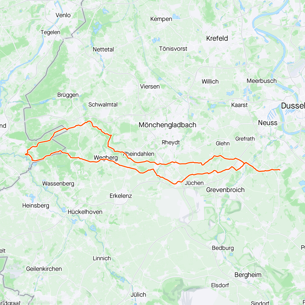 Map of the activity, Holland und zurück 🇱🇺