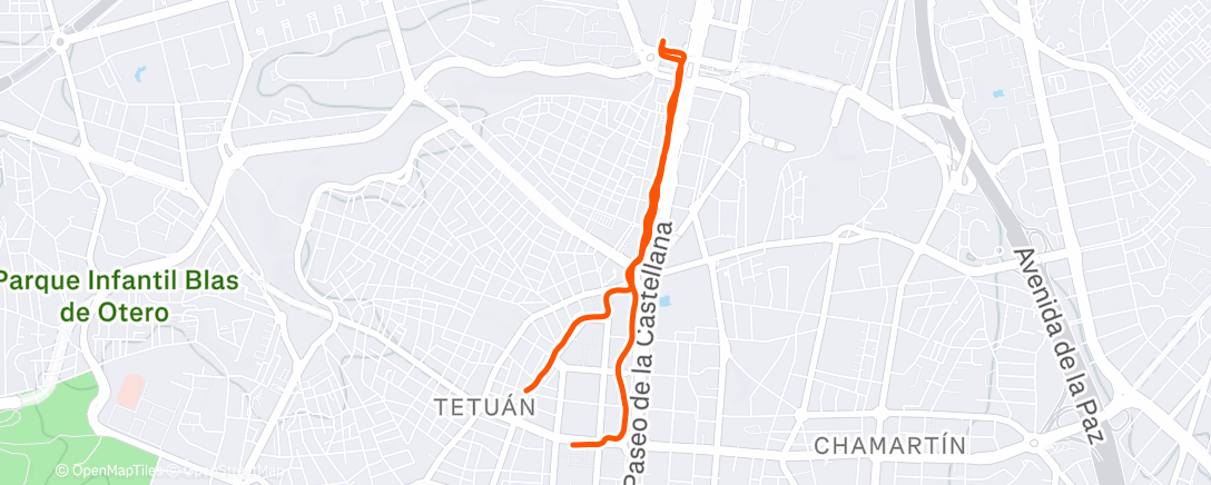 Карта физической активности (Afternoon Run)