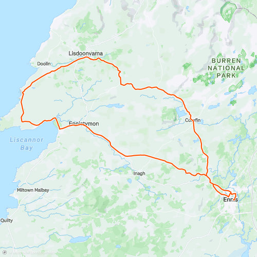 Ennis, Lisdoonvarna, Cliffs, Ennistymon, Maurice Mills, Ennis | 89.3 km ...