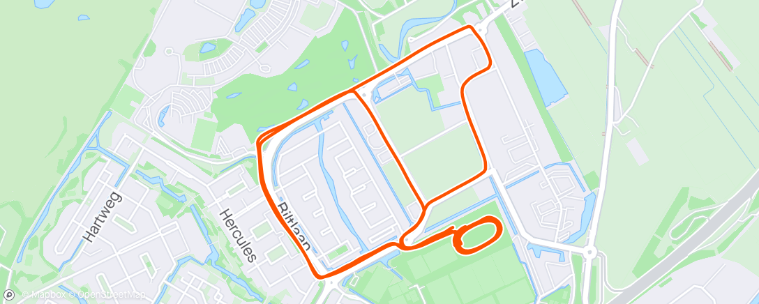 Map of the activity, 1200-6x300-1200m