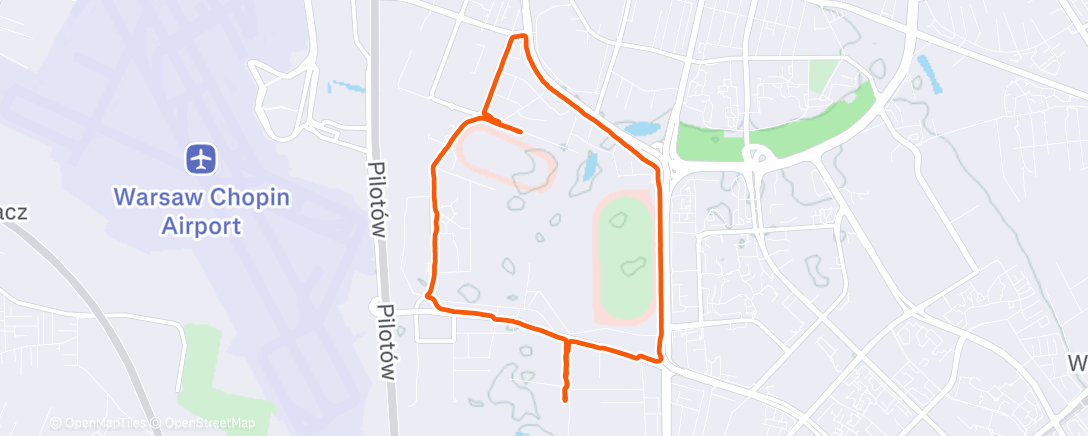 Map of the activity, Night Walk