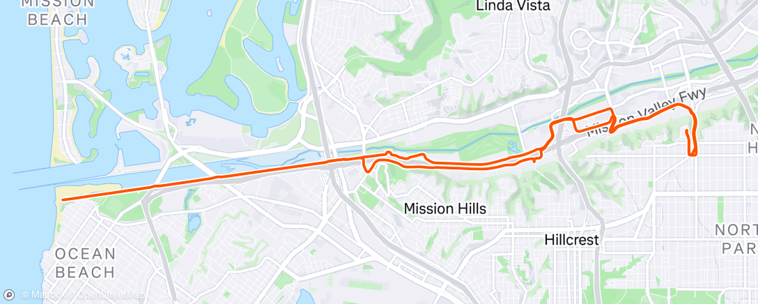 Map of the activity, Afternoon Ride