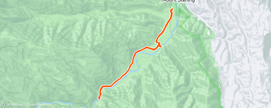 Map of the activity, Big Creek