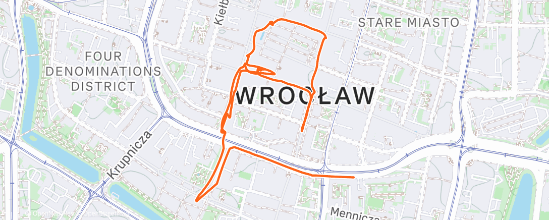 Map of the activity, Lunch Walk