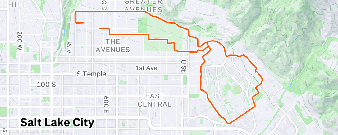 Map of the activity, Warm with the sun… not so much without…