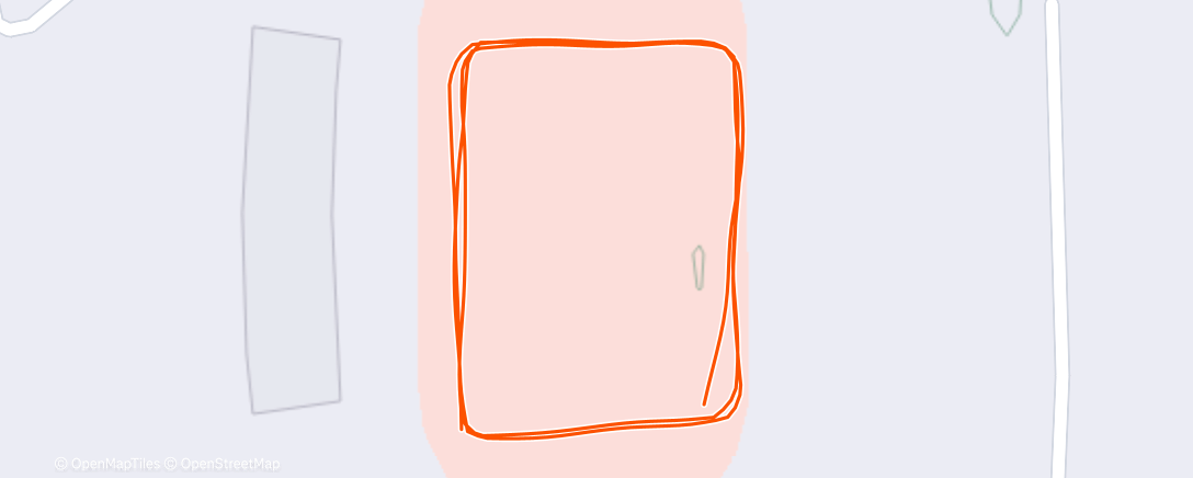 Map of the activity, Afternoon Run