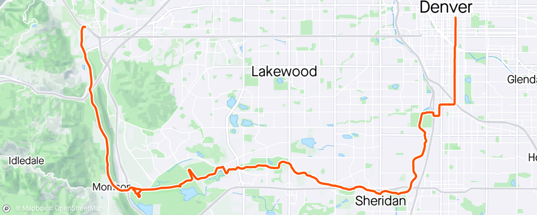 Map of the activity, Just doing it to ride the train