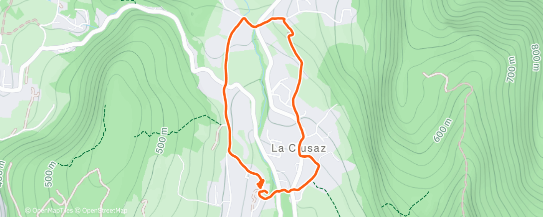 Map of the activity, Balade dominicale