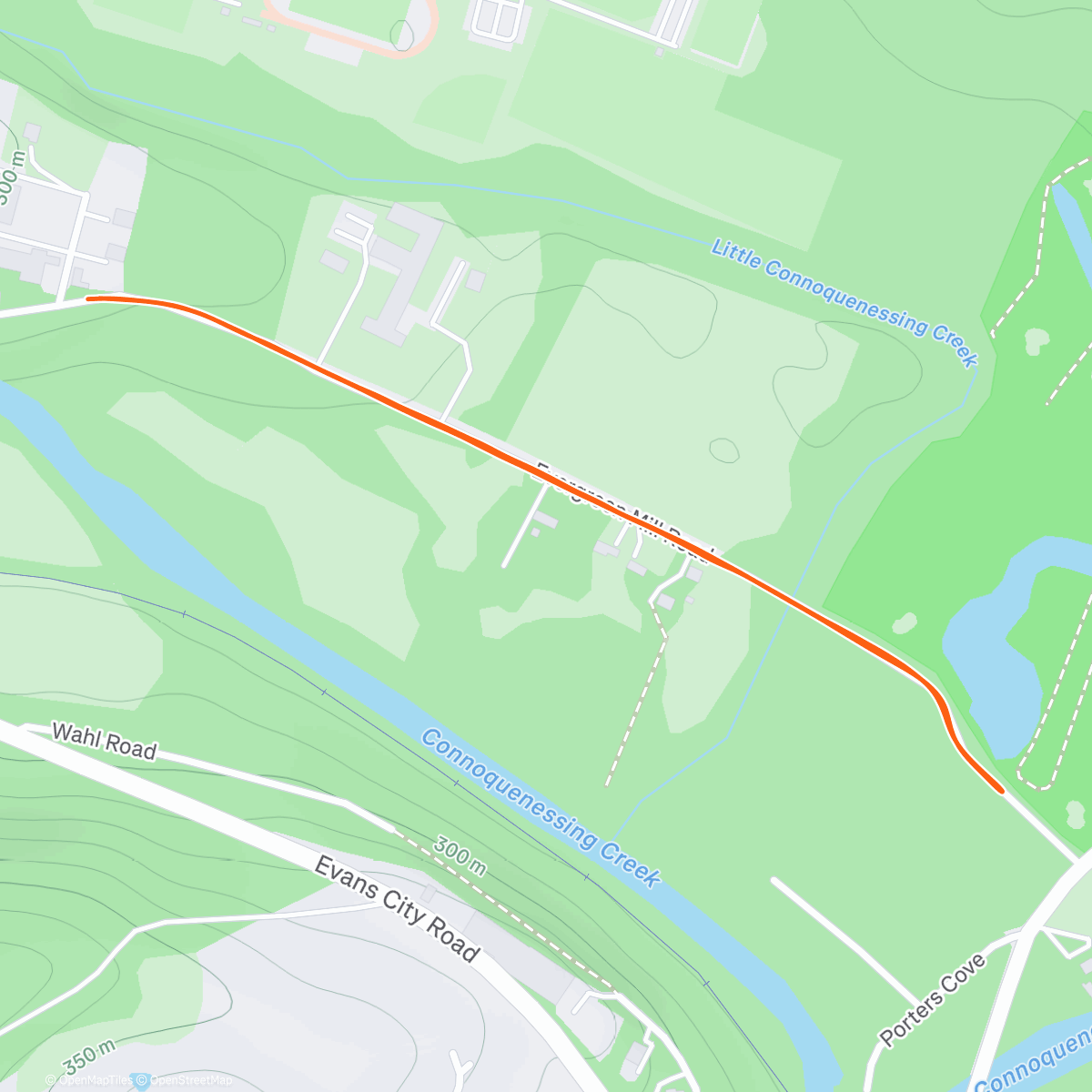 Map of the activity, Sylvester 5k