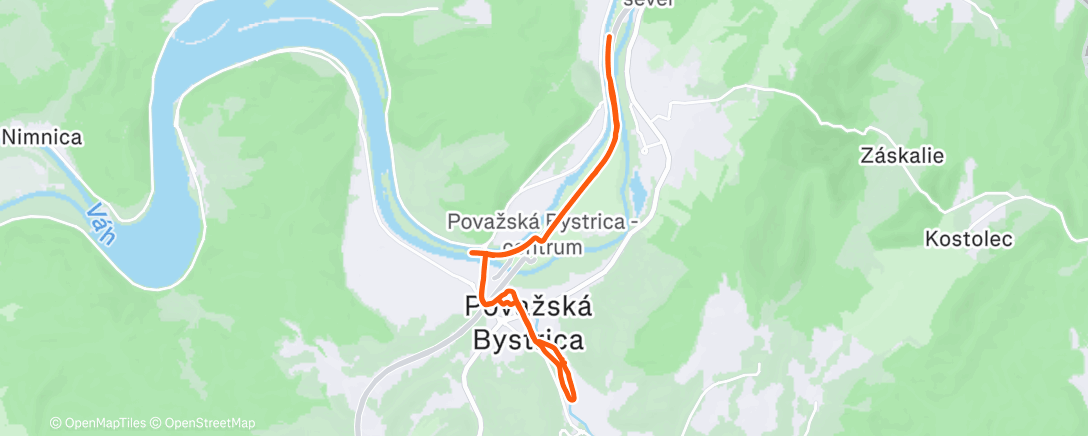 Map of the activity, Fartlek 30"/90"