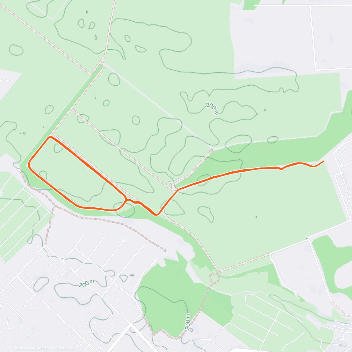 Карта физической активности (Lunch Nordic Ski)