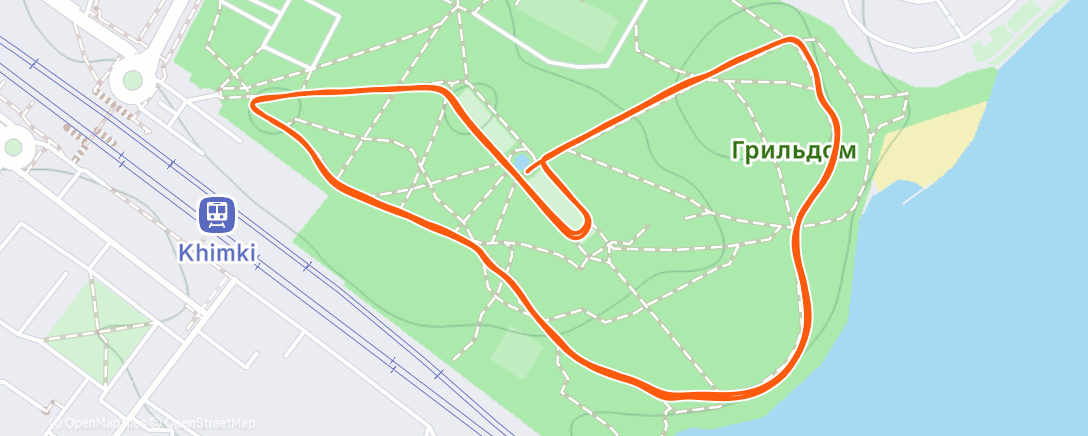 Map of the activity, Утренний забег