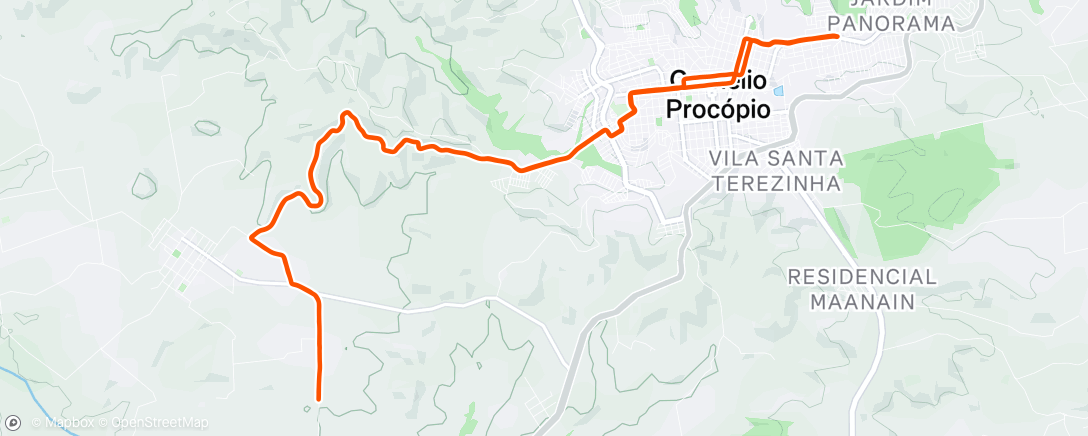 Map of the activity, Pedalada matinal