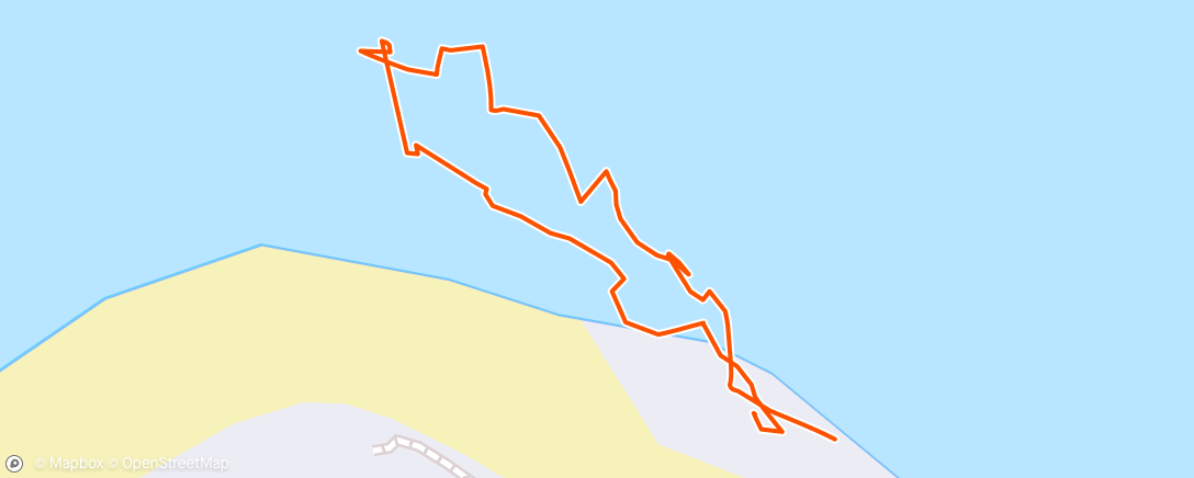 Map of the activity, Chasing Pelicans