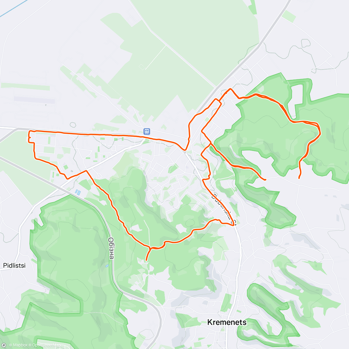 Map of the activity, улюбленими⛰️маршрутами