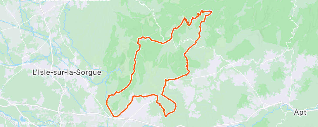 Map of the activity, Gravel Lagnes supervelo