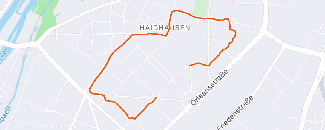 Карта физической активности (Abendspaziergang)